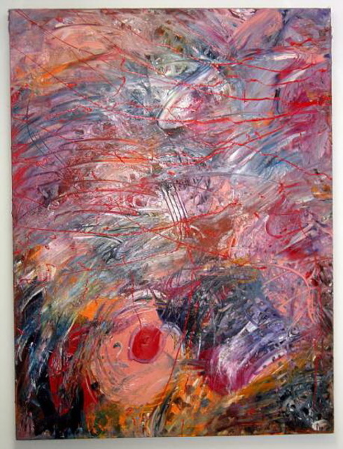 John Mccarthy  'Confetti Cyclone', created in 2008, Original Painting Oil.