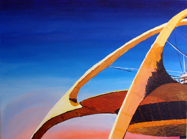 Juan Carlos Vizcarra  'LAX Encounters', created in 2012, Original Painting Acrylic.