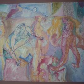 John Powell: 'Dancers at rest', 1997 Other Drawing, Dance. Artist Description: Dancers, is from the dance series. . . ; The movement of the body is a language; You have people who can dance but the spirit don' t dance; You first must dance in the spirit;...