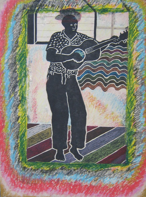 Artist John Powell. 'Irie Reggae 1' Artwork Image, Created in 2008, Original Printmaking Lithography. #art #artist