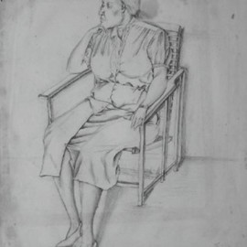 John Powell: 'Reflection 2', 1986 Pencil Drawing, Figurative. Artist Description:  Study for my exam in 1986, Cambridge 