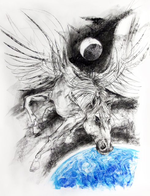 John Sharp  'Pegasus Planet Moon', created in 2016, Original Other.