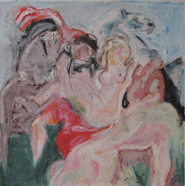 Artist John Sims. 'Rape Of The Sabines' Artwork Image, Created in 2009, Original Mixed Media. #art #artist