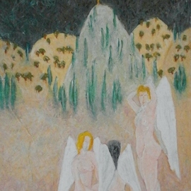 bathing angels cyprus By John Sims