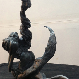 James Johnson: 'Mermaid', 2013 Aluminum Sculpture, Figurative. Artist Description:  archetype, nude, female, beauty, dance, erotic, fantasy, figurative, mystical, meditation, mythology, new age, spiritual, nudes, mermaid...