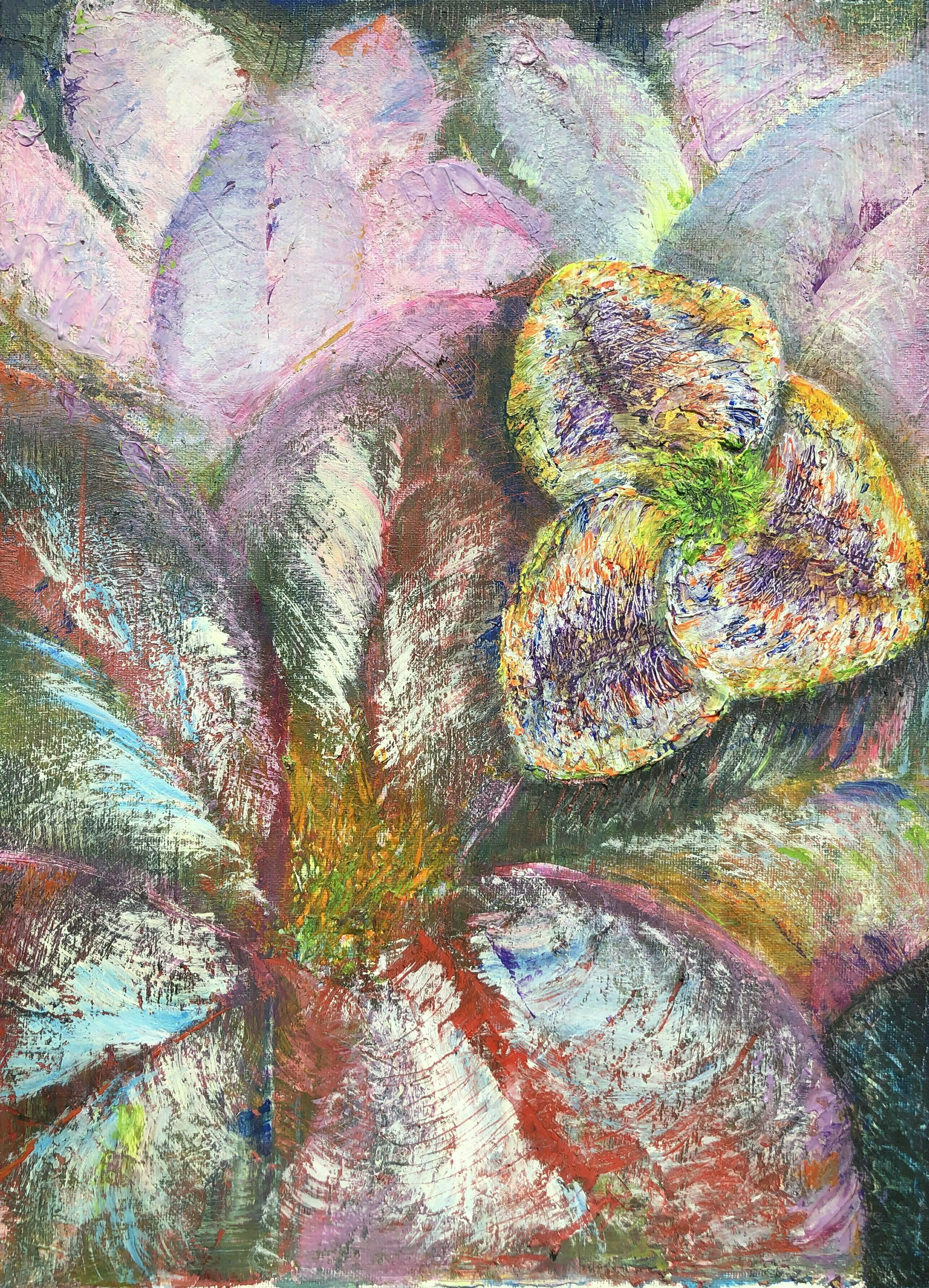 James Johnson: 'One in Many', 2021 Acrylic Painting, Floral. Everyone has a gift to contribute to the whole. ...