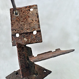 James Johnson: 'railroad iron', 2018 Other Sculpture, Abstract. Artist Description: Dynamic welded Iron work, hand fabricated and welded from found railroad track pins and plates. ...