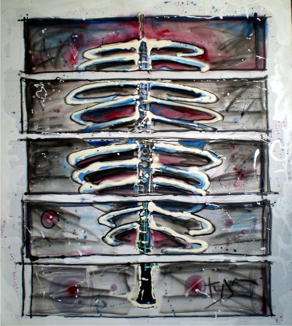 Tyrone Neuland  'Oboe Nd', created in 2008, Original Mixed Media.