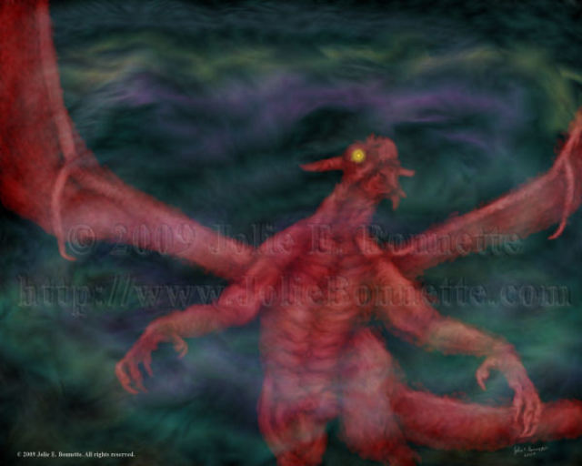 Artist Jolie Bonnette. 'Blood Mist' Artwork Image, Created in 2009, Original Digital Art. #art #artist