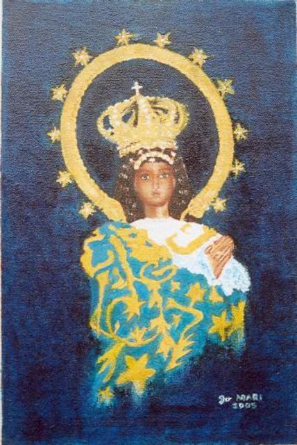 Artist Jo Mari Montesa. 'Immaculate Concepcion I' Artwork Image, Created in 2005, Original Pastel. #art #artist