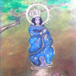 Jo Mari Montesa: 'Immaculate Concepcion VI', 2008 Oil Painting, Religious. Artist Description:  Original oriental oil painting on canvas. ...