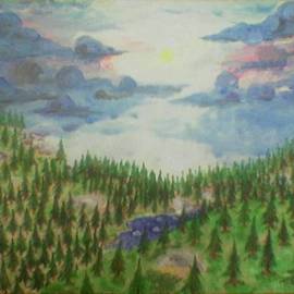 Jo Mari Montesa: 'Pinetree I', 2004 Oil Painting, Landscape. Artist Description:  Oil painting on canvas. I also call this painting 