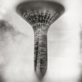 Jonathan O'hora: 'dromore water tower', 2017 Mixed Media Photography, Architecture. Artist Description: Photography: Digital, Black   White, Photo, Gelatin and Manipulated on Paper.Dromore Water Tower, County Sligo, EirePhotography: 36aEUR X 24aEUR Archival print A water tower is an elevated structure supporting a water tank constructed at a height sufficient to pressurize a water supply system for the distribution of ...