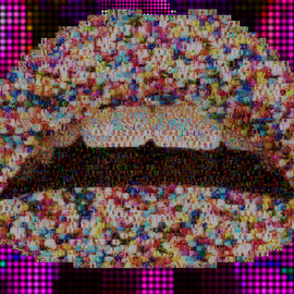 Candy Lips Collage, John Lijo