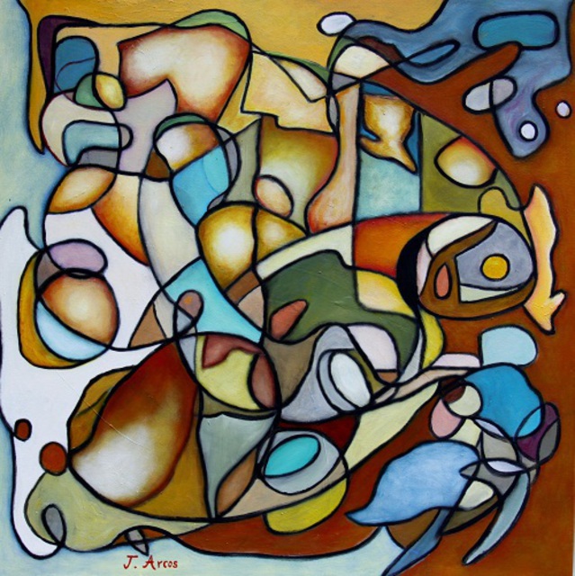 Jorge Arcos  'Sorcerer', created in 2014, Original Painting Acrylic.