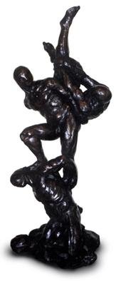 Jorge Llaca: 'Cuatro Hombres', 1999 Bronze Sculpture, Figurative. 