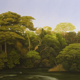 Jorge Cavelier: 'Rio verde  Jorge Cavelier 2009 ', 2010 Oil Painting, Landscape. Artist Description:  Part of RIVERS. A series of works celebrating the living force of water. ...