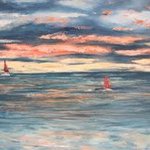 Sunset sailing By Eve Jorgensen