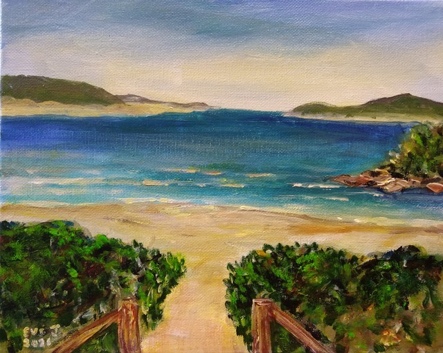 Eve Jorgensen  'Beach Scene Nsw No 3', created in 2021, Original Painting Acrylic.