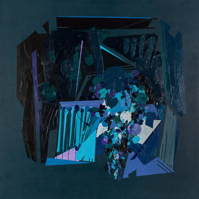 Jose Hidalgo  'Rhapsody In Blue', created in 2019, Original Painting Acrylic.