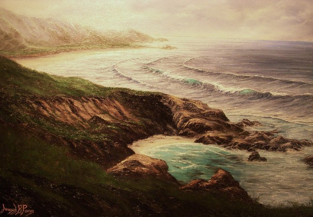 Joseph Porus  'Childrens Cove Bermuda', created in 1994, Original Painting Oil.