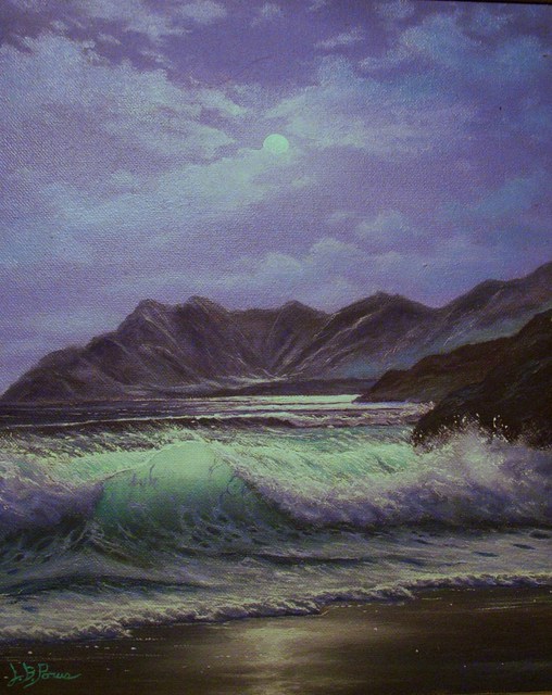 Artist Joseph Porus. 'Evening Solitude' Artwork Image, Created in 1989, Original Painting Oil. #art #artist