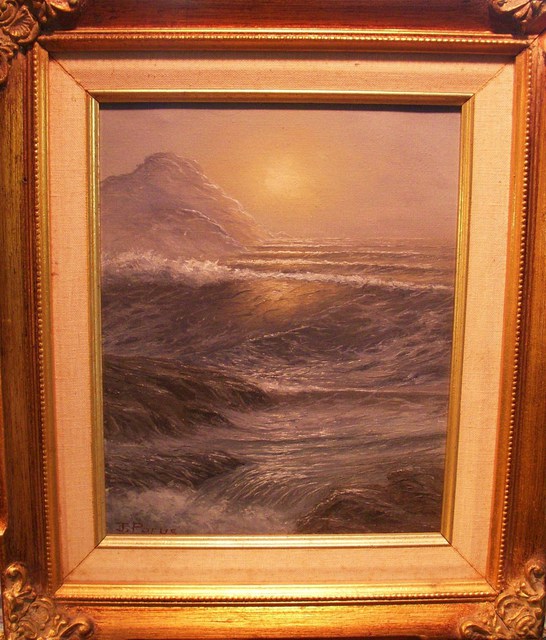 Joseph Porus  'Golden Retreat', created in 1993, Original Painting Oil.