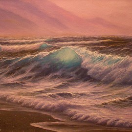 Joseph Porus: 'Healing ', 2004 Oil Painting, Beach. Artist Description:   Oil on fine canvas. Translucent water lit from soft light over a distant headlands. . . all elements than bring a healing to the soul. The essence of what draws us to the sea ...