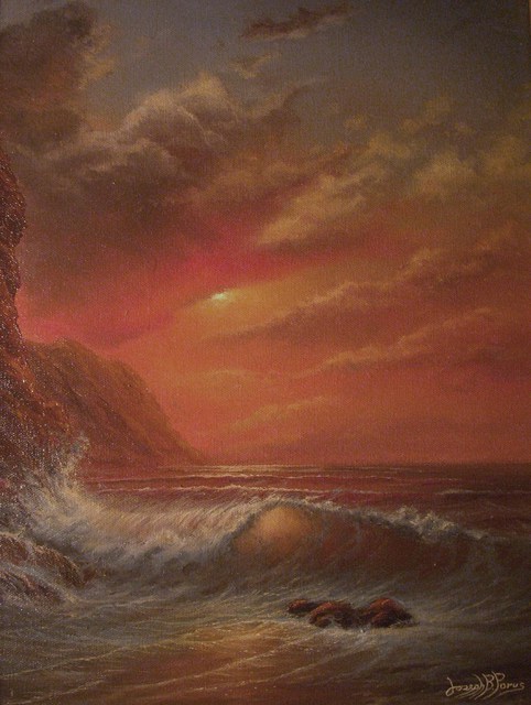 Joseph Porus  'Heat Wave', created in 1995, Original Painting Oil.