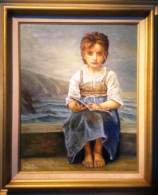 Joseph Porus  'Little Girl Lost', created in 2013, Original Painting Oil.