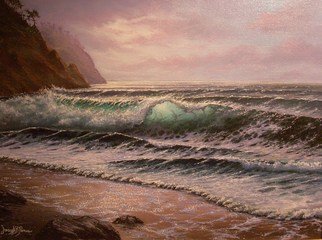 Joseph Porus: 'Only On Certain Days', 1994 Oil Painting, Seascape.      Oil on stretched fine linen.            ...