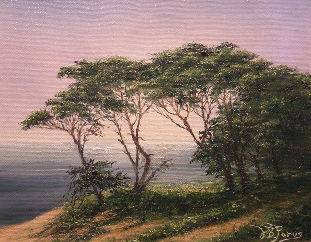 Joseph Porus  'Pacific Grove', created in 2000, Original Painting Oil.