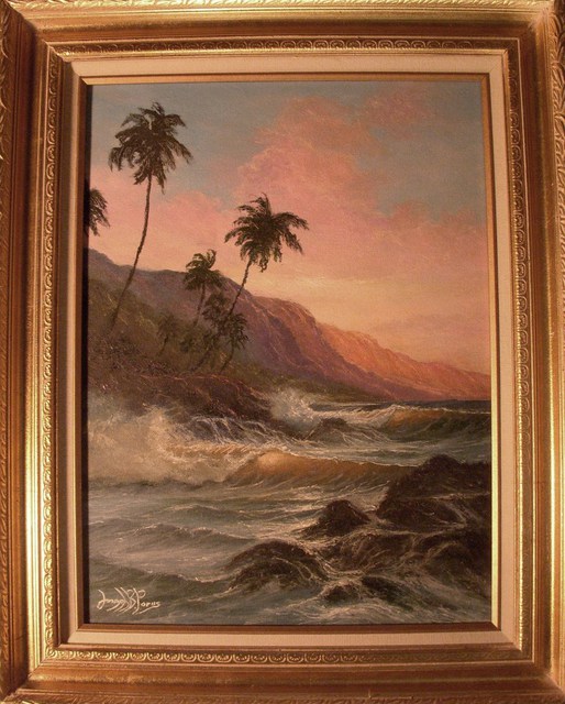 Joseph Porus  'Quiet Cove', created in 2001, Original Painting Oil.
