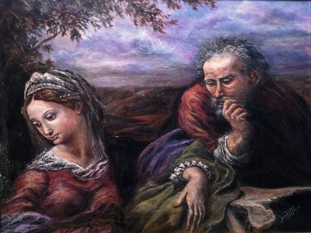 Joseph Porus  'Raphael Study', created in 2012, Original Painting Oil.