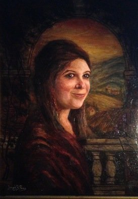 Joseph Porus: 'Rebecca Da Milano', 2016 Oil Painting, Portrait.  Oil on linen ...