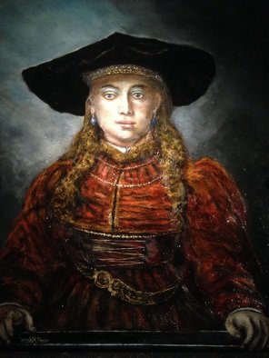 Joseph Porus: 'Rembrandt Returns', 2016 Oil Painting, Portrait.  Oil on linen ! ...