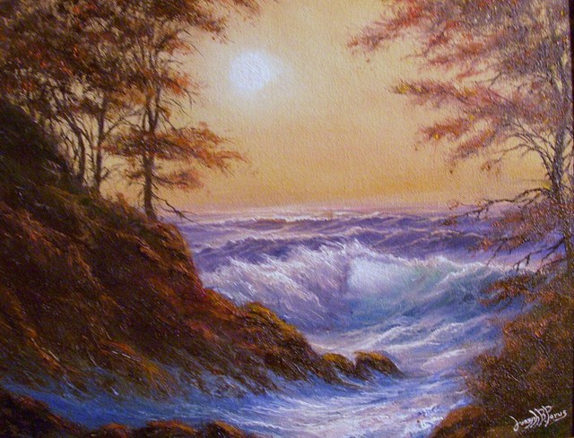 Artist Joseph Porus. 'Woodland Waves' Artwork Image, Created in 2008, Original Painting Oil. #art #artist
