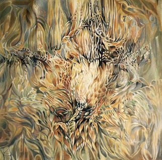 Jan Pozzi: 'Fall Fauna', 2015 Acrylic Painting, Abstract. 