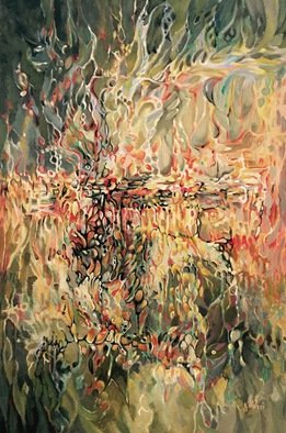 Jan Pozzi: 'Splash', 2015 Acrylic Painting, Abstract. 