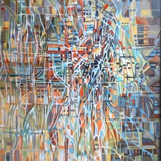 Jan Pozzi: 'intersection', 2017 Acrylic Painting, Abstract. 