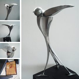 Juan Pablo Cima: 'Asi te recuerdo', 2011 Steel Sculpture, Abstract. Artist Description:  Abstract metal sculpture  ...