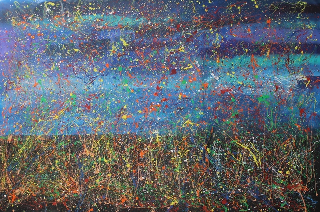 Juan Garay  'Night In The Ocean', created in 2020, Original Painting Acrylic.
