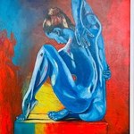 blue lady By Juan Rodriguez