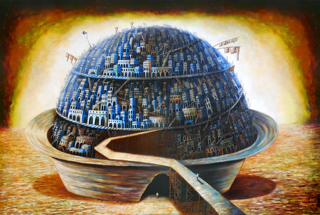 Tony Rodriguez  Juan Antonio Rodriguez Olivares  'Chronicles Of The World', created in 2014, Original Painting Oil.