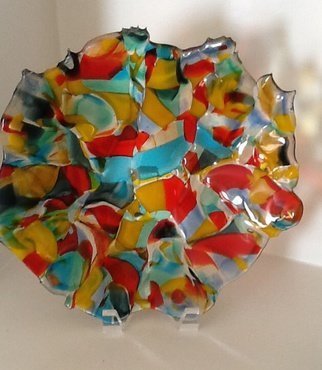 Judit Gabor: 'Color my Plate', 2009 Fused Glass, undecided. 