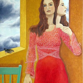 Judyta Bil: 'All is vanity and chasing the wind', 2006 Oil Painting, Representational. Artist Description:  Inspired by the bible verse. Doesn' t need framing because it is painted on gallery canvas ( thick edges are painted for clean, modern look) ...