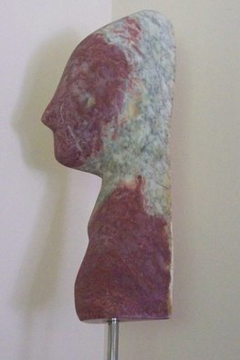 Julia Cake: 'Le Visage  Auto Portrait', 2015 Stone Sculpture, People. Unique piece of Marble,Priceless StonesA beautiful stone . . . ...