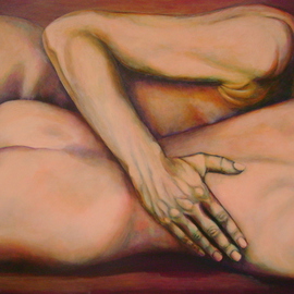 Nicolau Campos: 'Affection', 2008 Acrylic Painting, Erotic. 