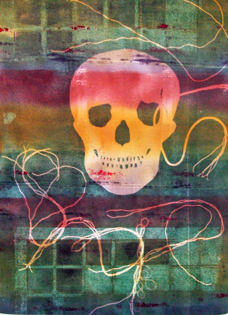 Artist Junanne Peck. 'Skull 1' Artwork Image, Created in 2012, Original Printmaking Other. #art #artist