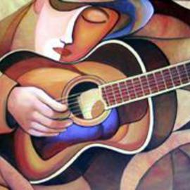 Judy Dollosa: 'Gitara', 2005 Acrylic Painting, Inspirational. Artist Description: Original Acrylic painting on canvas...